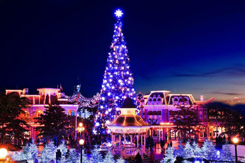 Disneyland París: árbol de Navidad