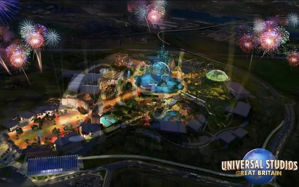 Mapa del proyecto de Universal Studios Gran Bretaña